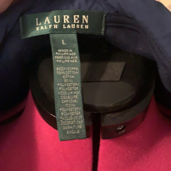Ralph Lauren navy blue Valore zip up hoodie gold hardware - Picture 7 of 9
